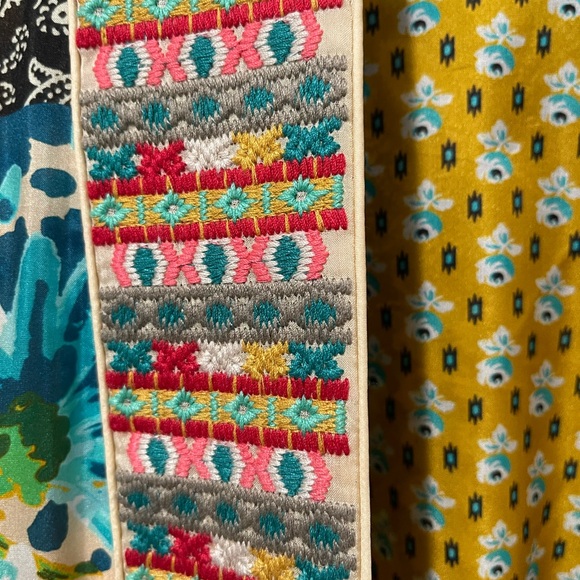 Johnny Was Multicolor Patchwork Robe - Picture 3 of 10